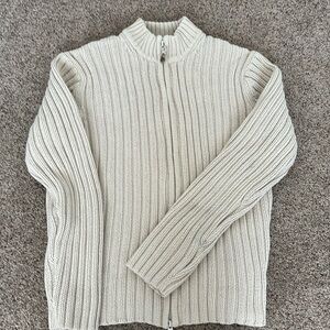 Knitted zip up sweater